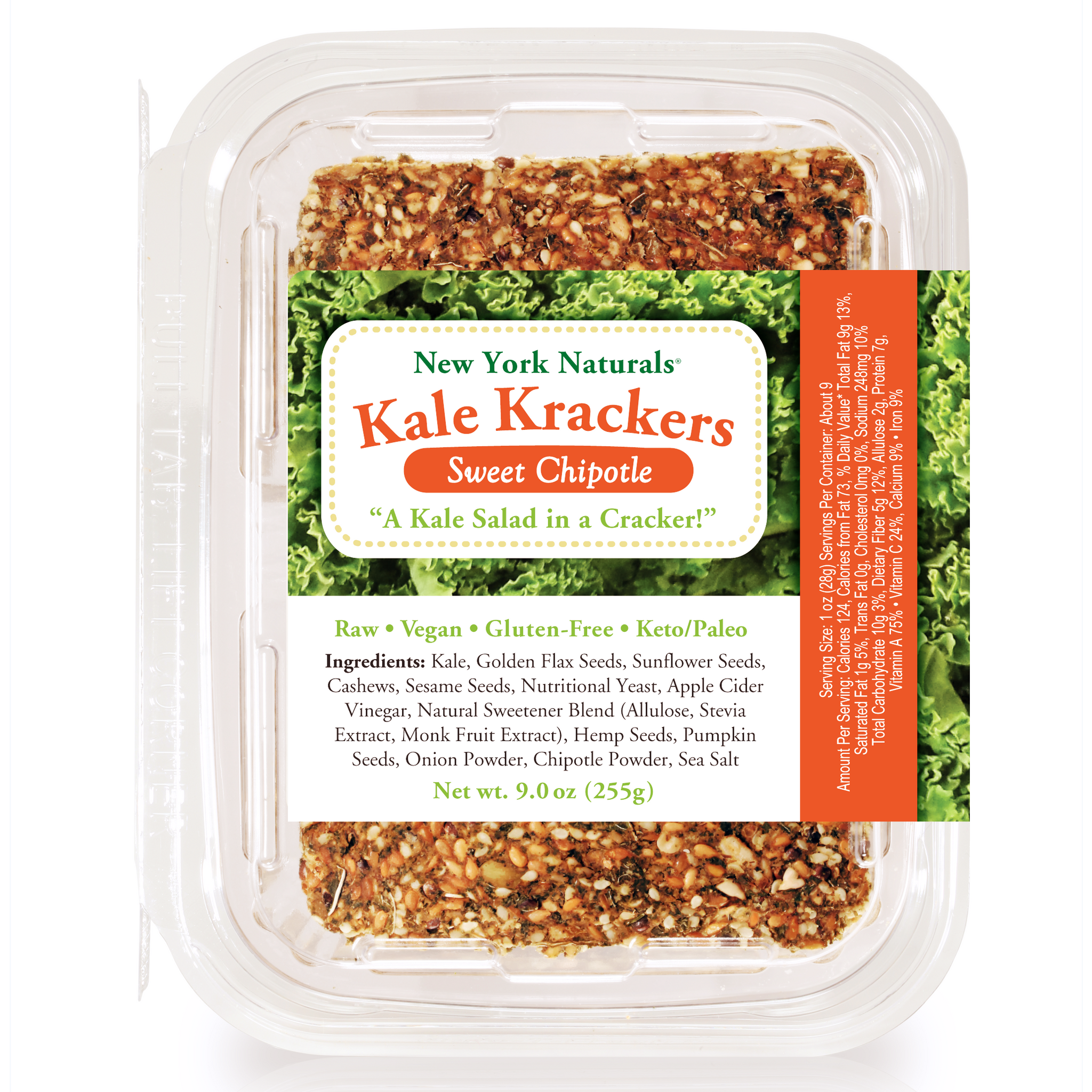 Kale Krackers – Sweet Chipotle 9oz